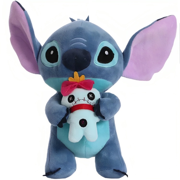 Disney Lilo e Ponto Figura Anime, Stitch Vinyl Doll Toy, Boneca