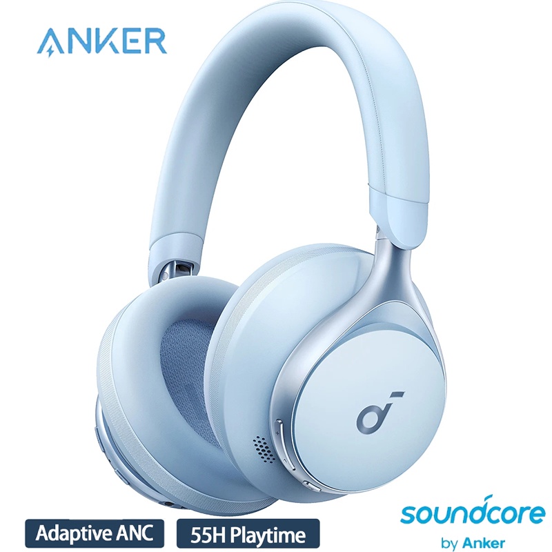 Anker Soundcore Space One Headphone Ruído Ativo Cancelando Fones De Ouvido Bluetooth Sem Fio 40H ANC Hora De Reprodução LDAC Hi-Res Fone Estéreo Para Jogos Esportivos