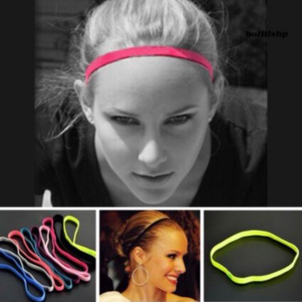 Kit 6 Faixas Tiara Para Prender o Cabelo Esportes Headband Unissex