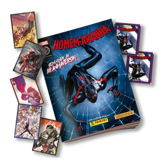 Homem Aranha: Bem-vindo Ao Aranhaverso com 1 Álbum + 10 envelopes (50 figurinhas)