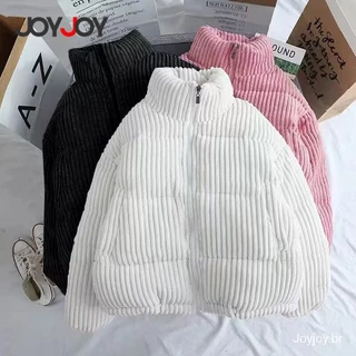 Joyjoy Casaco de Inverno Curto 4TKP Algodão Veludo Feminino ES43 em Promoção na Shopee Joyjoy Casaco de Inverno Curto 4TKP Algodão Veludo Feminino ES43