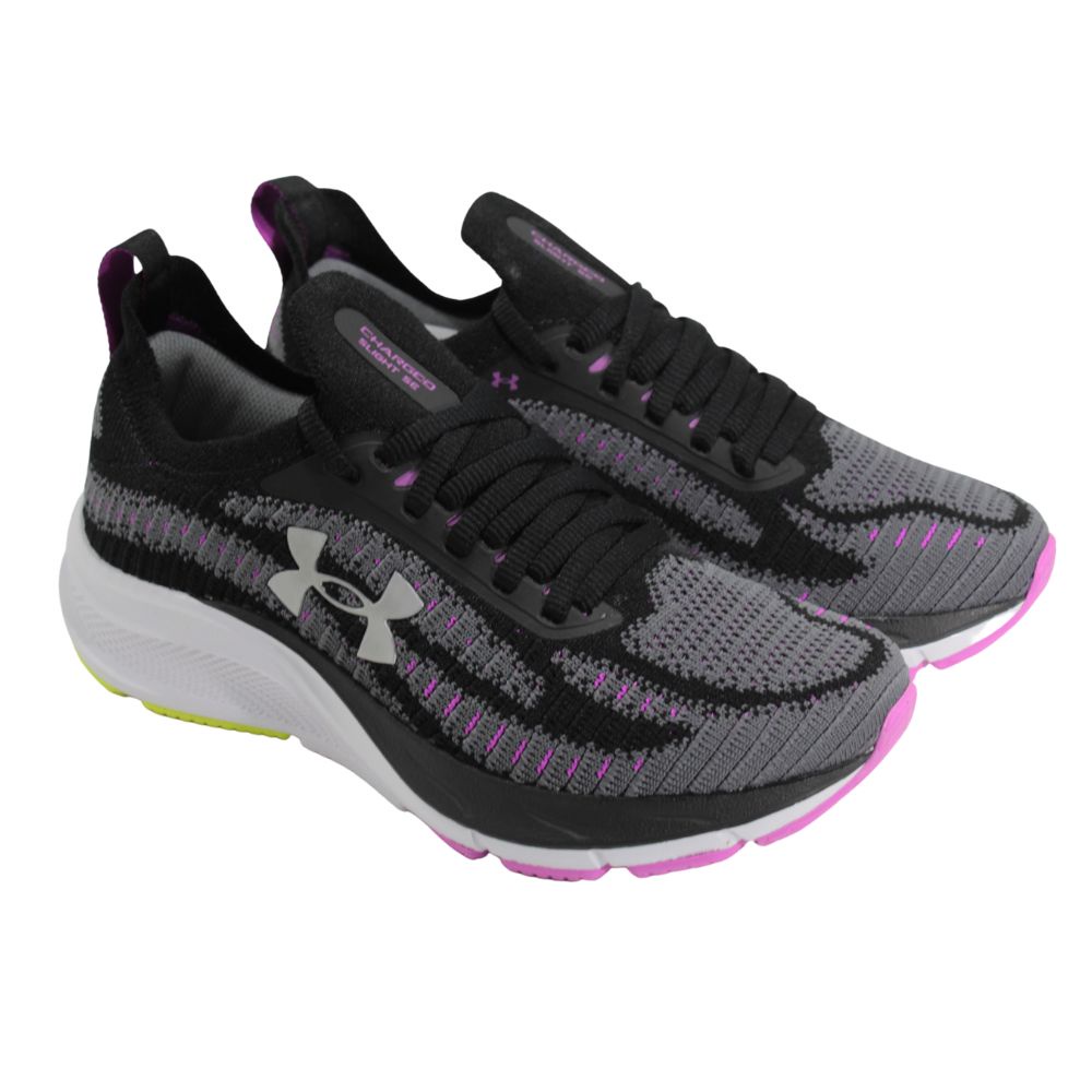 Usado - Tênis feminino Under Armour Charged Prompt - Roxo e rosa 40