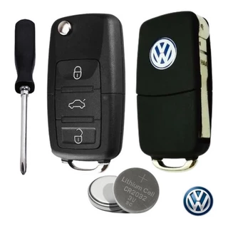 Kit Chave Canivewte Vw + Bateria + Chave de Fenda - Fox Gol Crossfox Polo outros em Oferta na Shopee