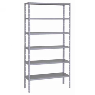 Prateleira 90x190 cm - 6 bandejas em aço - Cinza