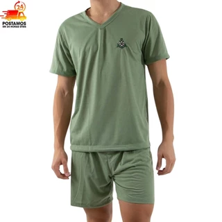 Pijama Masculino Liso Curto Verão Short e Camisa Manga Curta Conforto e Qualidade em Oferta na Shopee