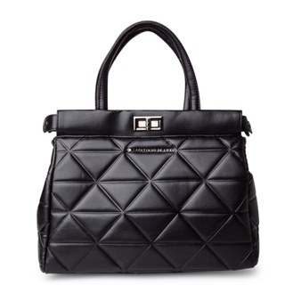 Bolsa Tote Sevilha Napa Macia Preta