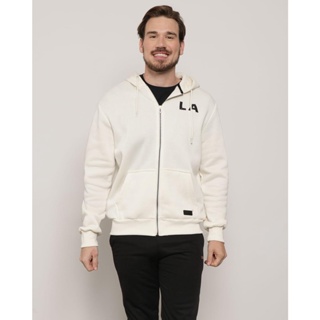 Casaco Moletom Masculino Com Capuz Bege