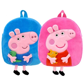 Saco Escolar Para Crianças Peppa Pig School George Plush Toy Kindergarten
