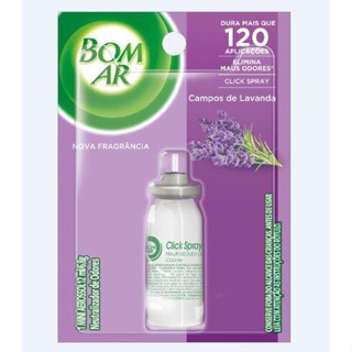 Bom Ar Click Spray Campos de Lavanda Refil 12mL