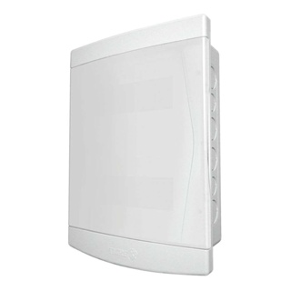Quadro 3/4 disjuntores porta branca sem barramento Tigre