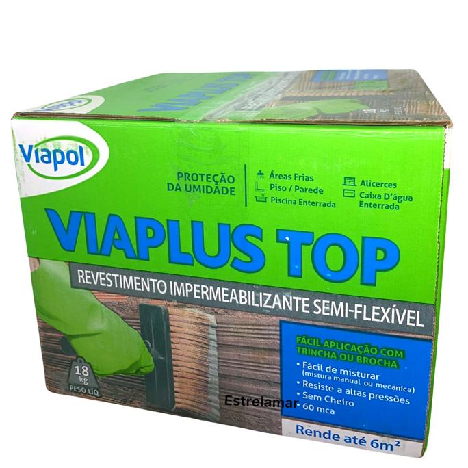 Revestimento Impermeabilizante Viaplus Top 18kg Viapol | Shopee Brasil