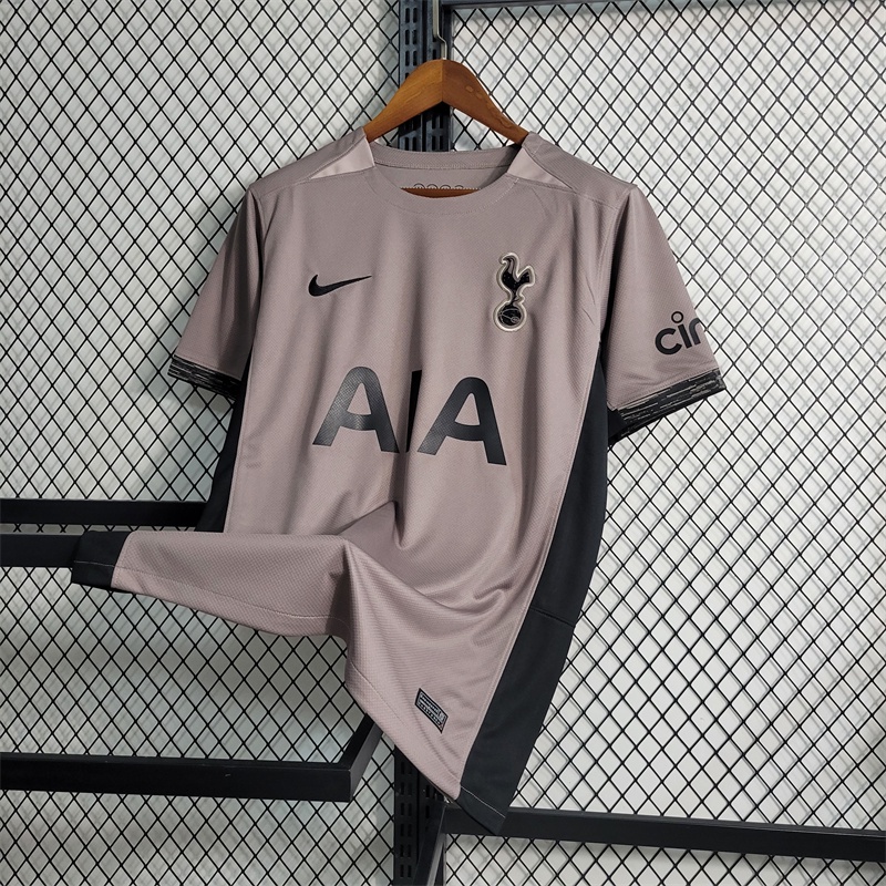 Camisa de Futebol 23 / 24 T-M 2a Camisa de Suor Masculino de Jersey Cinza Longe