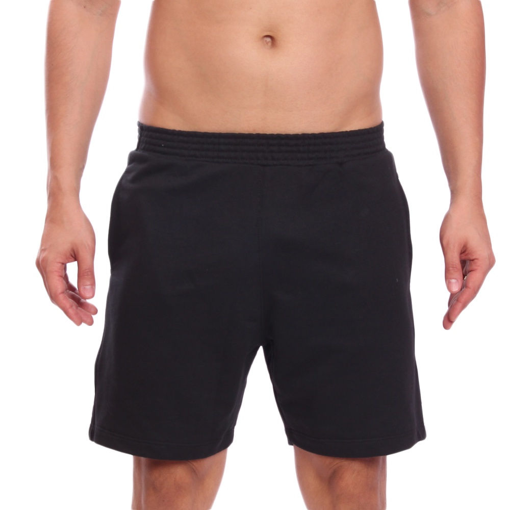 Bermuda Moletom Lisa Masculina com Elástico e Bolsos Short