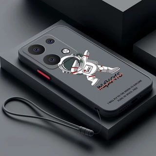 redmi Note 13 Pro + Plus xiaomi Note13 5G Translúcido Transparente Capa Dura Do Astronauta PC Fosco