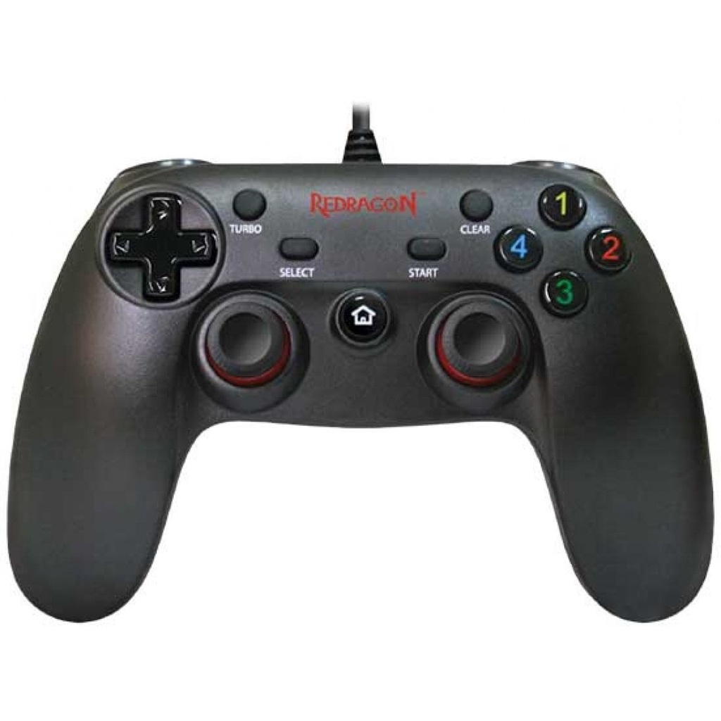 Controle Gamer joystick Redragon Saturn G807 Preto Com Vibração 09/02