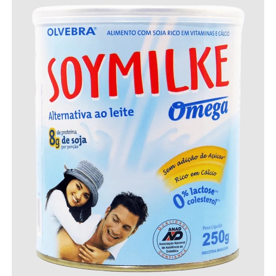 Soymilke Leite de Soja Vitaminado Sem Glúten, Açúcar e Lactose Olvebra 250g