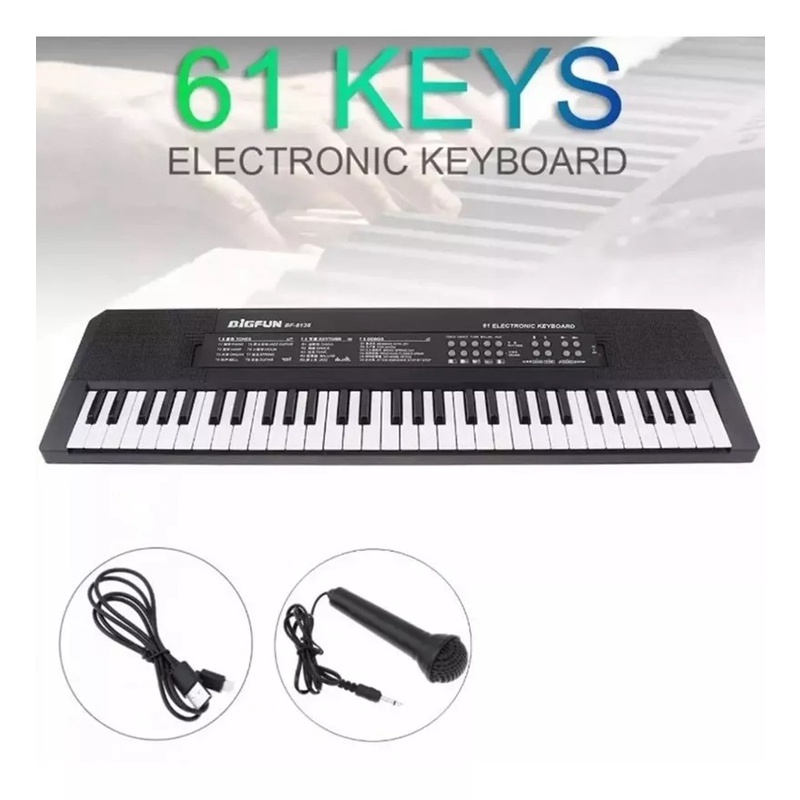 Teclado Eletrônico Órgão para Iniciantes 61 Teclas Bf-6138