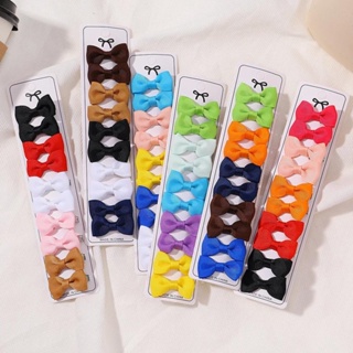 10Pcs/set Boutique Clipes De Cabelo Artesanais Para Arcos De Bebê Grosgrain 1.5 " Jacaré Acessórios Meninas Presente