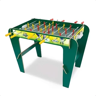 Mesa de Pebolim Infantil Brinquedo Futebol de mesa Super Copa Com 2 Bolinhas Madeira Xalingo 67354