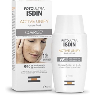 Protetor Solar e Clareador Facial ISDIN Active Unify FPS 99 - 50ml