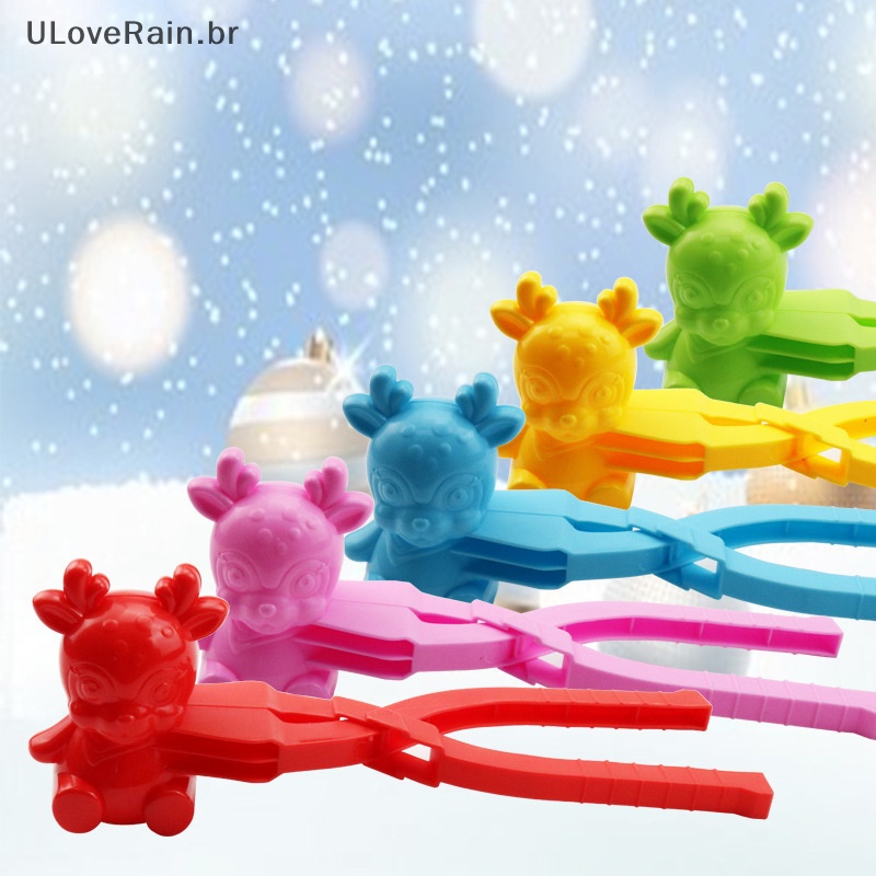 ULOVERAIN Snowball Clip Para Crianças Adulto Criativo Coração De Pato Em Forma De Floco De Neve Ferramenta De Molde De Areia BR