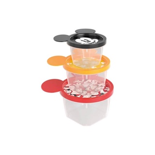 CONJUNTO 3 POTES CONECT MICKEY RED - PLASÚTIL