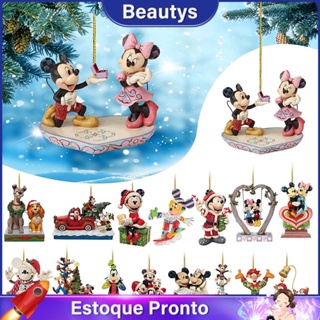 2D Árvore De Natal Plana Pendurada Ornamento Mickey Minnie Mouse Xmas Tree Pingente Material Acrílico Figura Festa Gift 【 READY STOCK 】