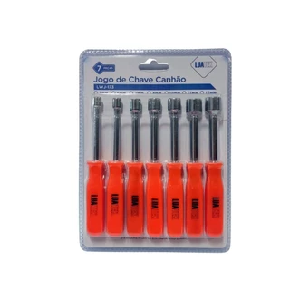 Jogo e kit de Chave Canhão 7 Pcs Aço 5 a12 mm Profissional