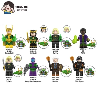 Superhero Minifigures Loki Sylvie Building Block Coleção de brinquedos Ornamentos mini Modelo Presente