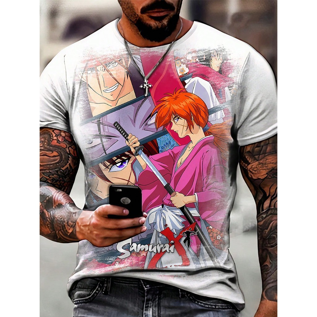 Camisa Camiseta Samurai X Anime Art Hd 3 Shopee Brasil