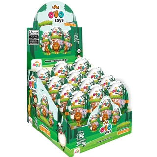 Ovo Toys Surpresa Animais - Caixa com 24 Unidades