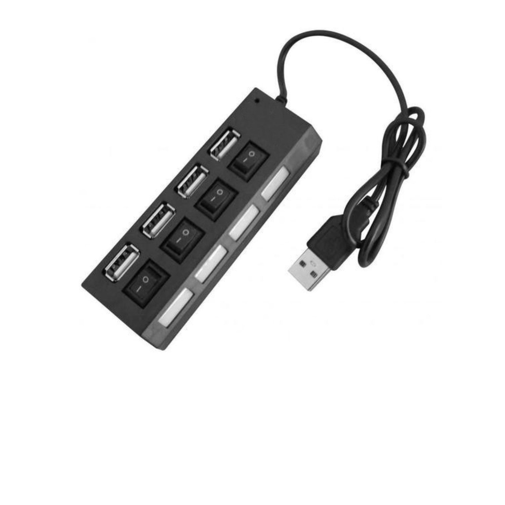 Hub De Usb 4 Portas 2.0 Hd Extensor High Speed Pen Drive LED plitter Converter Para Pc Computador Notebook