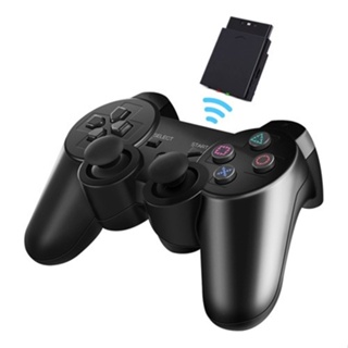 Gamepad sem fio para sony ps2 controlador para playstation 2 console  joystick dupla vibração choque joypad