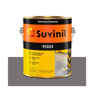 Tinta Suvinil Piso Liso Cinza 3,6 Litros