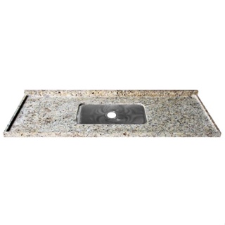 Pia de Granito Reto Simples 1,2m Santa Cecília Kasa Granito