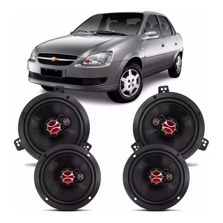 Kit Alto Falante Corsa Classic Sedan e Wagon 1994 A 2016 240w Rms - Kf.051
