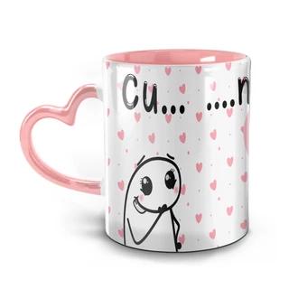 Caneca Alça Coração - Meme Flork Cunhada, Você Merece o mundo