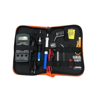 Kit Ferro Solda E Sugador + Multimetro Estanho 60w 110v