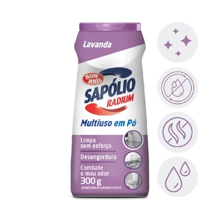 Limpador Lavanda Saponaceo Po Sapólio Radium Bombril 300G