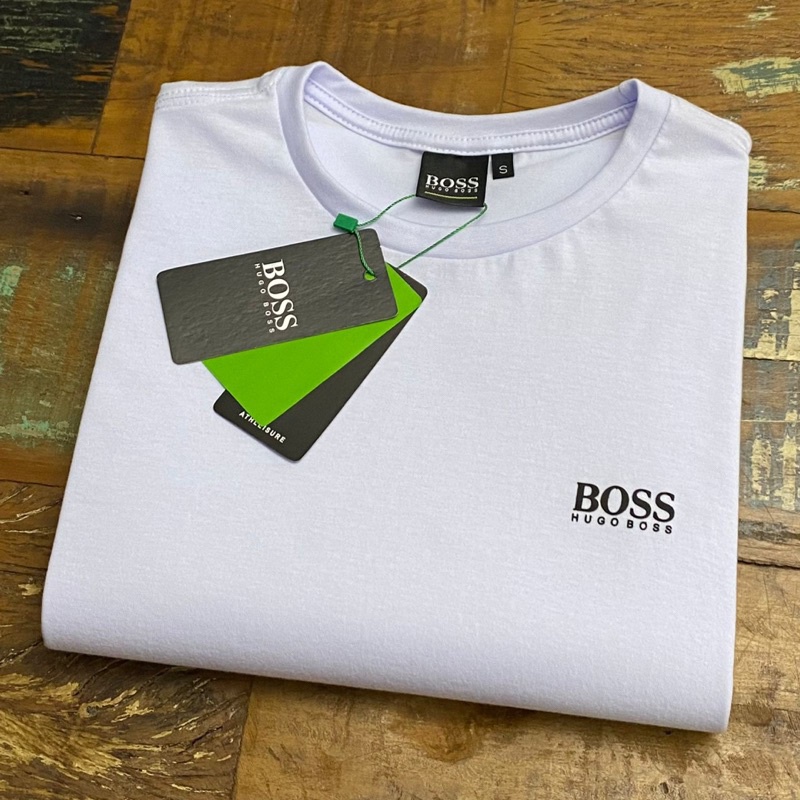 Camiseta HUGO BOSS masculina 100% algodão fio 40.1 Promoção