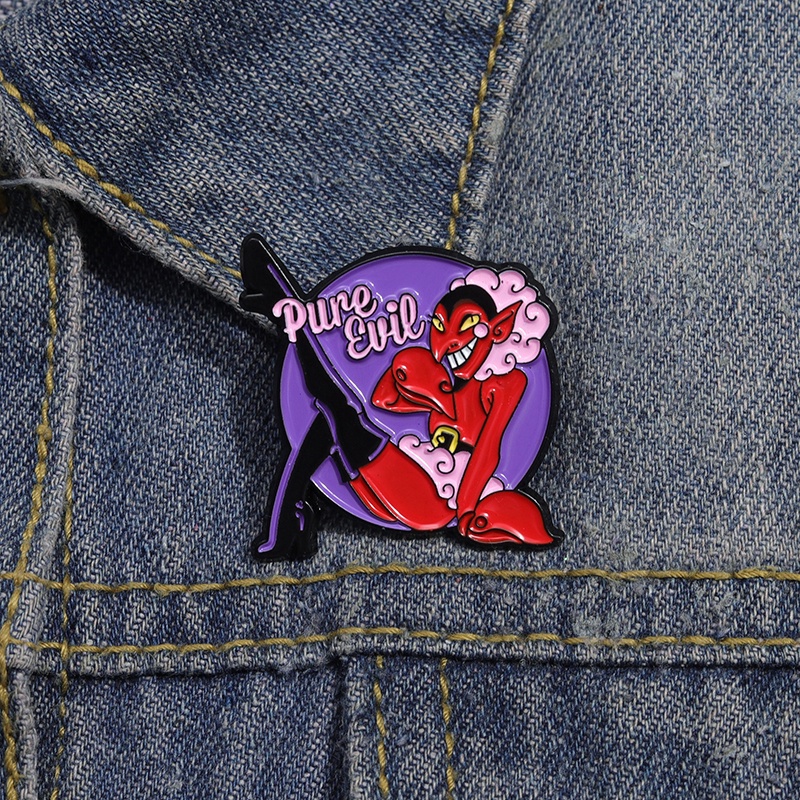Puro Coringa Malvada Personagem Esmalte Anime Mochila Moda Crachá Acessórios De Roupas Jóias De Presente Para Amigos