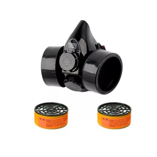 Respirador Semi-facial Cg-306 + 2 Cartucho 203 Carbografite