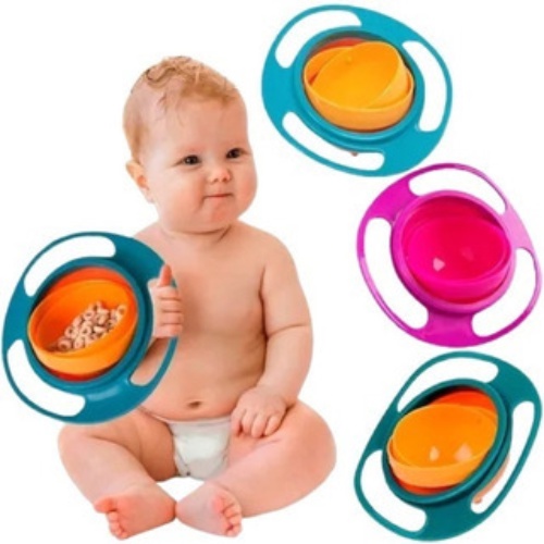 Prato Magico Giro Bowl Tigela Refeição 360 Graus Bebe