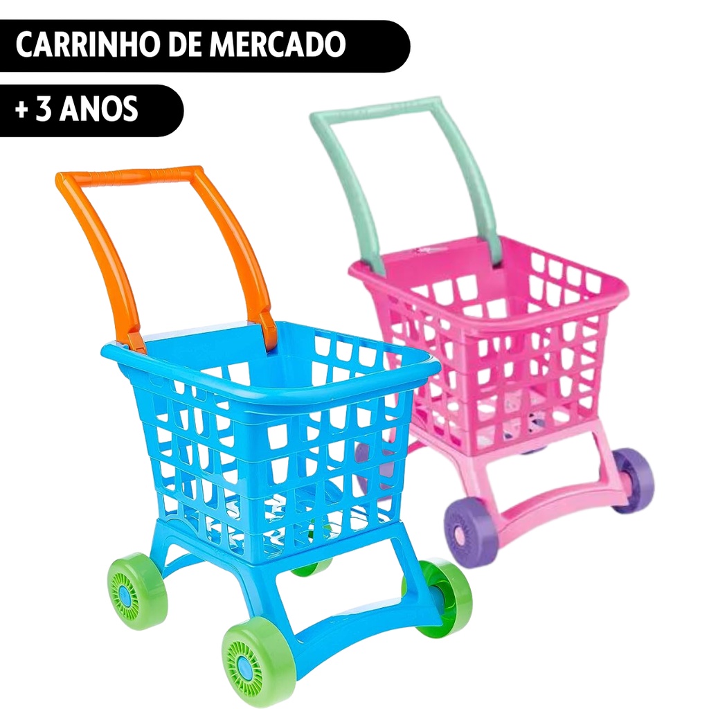 Carrinho de Mercado Infantil Pitica Tilin | Shopee Brasil