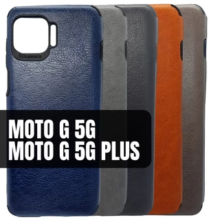 Capa Celular Moto G 5G Plus Couro Sintético Moto G5 G Antichoque