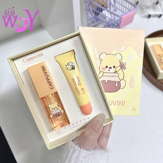 Cappuvini Honey Lip Care Set Máscara Hidratante Para Os Lábios