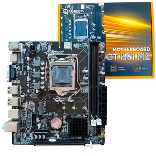 Placa Mãe 1155 H61 GE M.2 BOX Goldentec