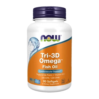 Tri-3D Omega Now Foods 330Epa/220Dha 90Softgls Importado