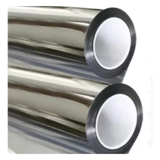 Insulfilm Espelhado Prata 0,75x4,5m Residencial E Automotivo