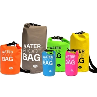 Bolsa Mochila Saco À Prova D'água Waterproof 5L, 10L, 15L ou 20L - Para Caiaque/Natação - BESTMIX